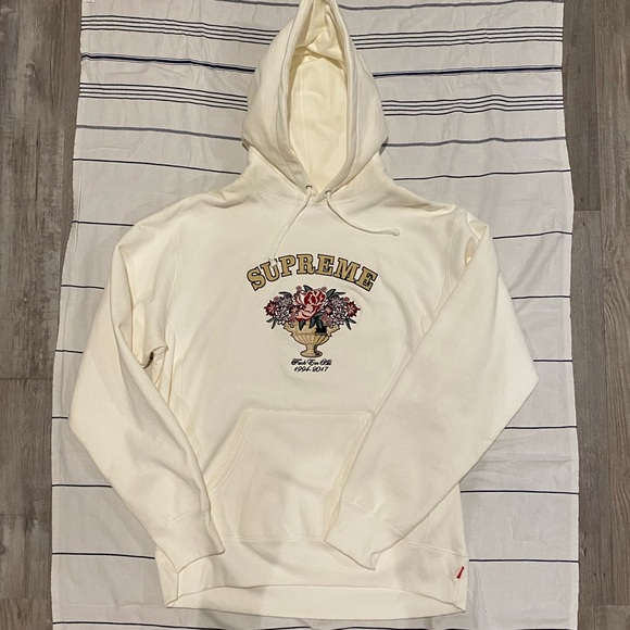Beige Supreme Hoodie Hot Sale, 57% OFF 